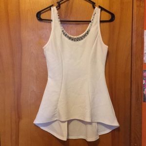 White fashion top